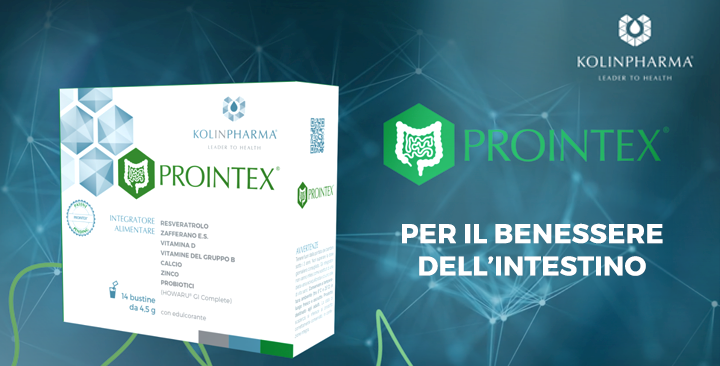 KOLINPHARMA<sup>®</sup> ha presentato PROINTEX<sup>®</sup>, il nutraceutico innovativo che dà avvio alla nuova linea gastroenterologica